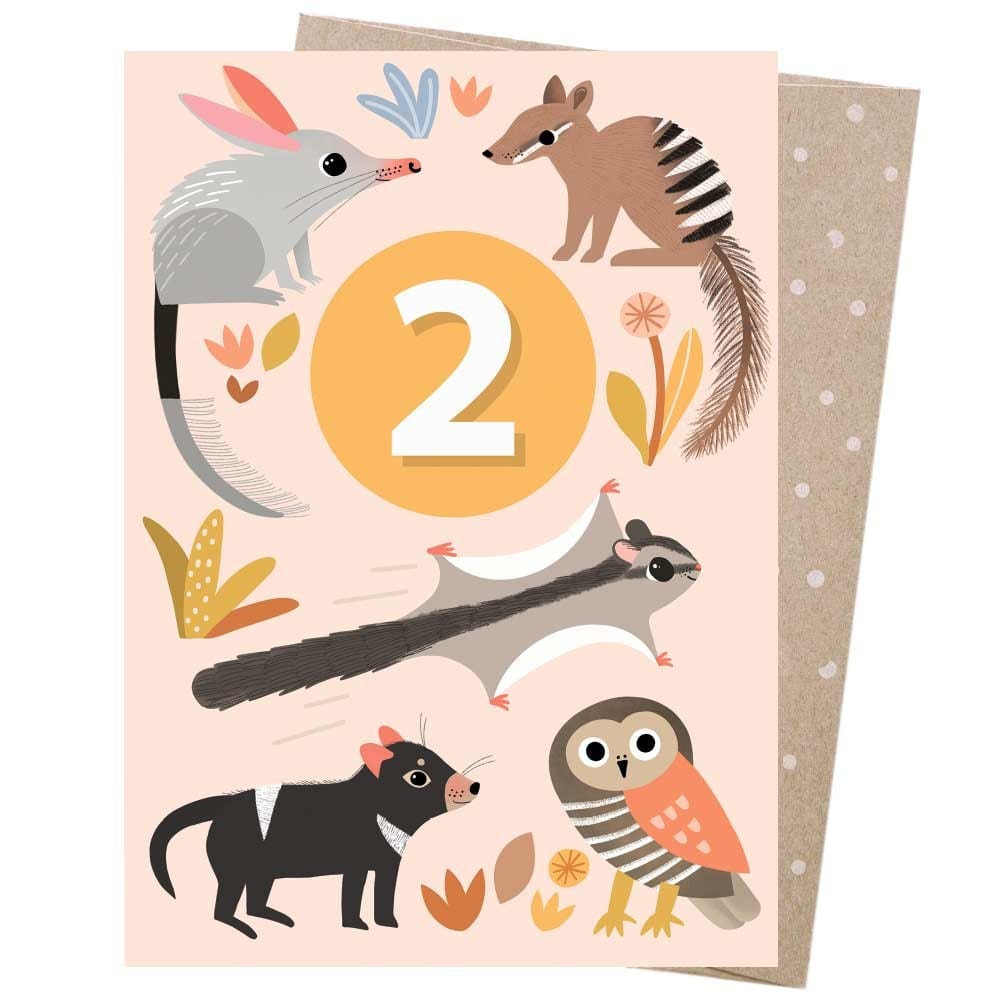 Earth Greetings Card for Age 2 - Mischief Makers Birthday Card | Perfect for Toddler Birthday Parties & Special Occasions