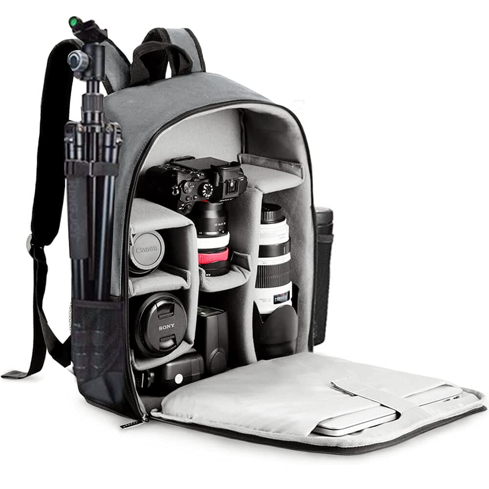 CADeN Waterproof Camera Backpack for DSLR/SLR Mirrorless Cameras - 15.6