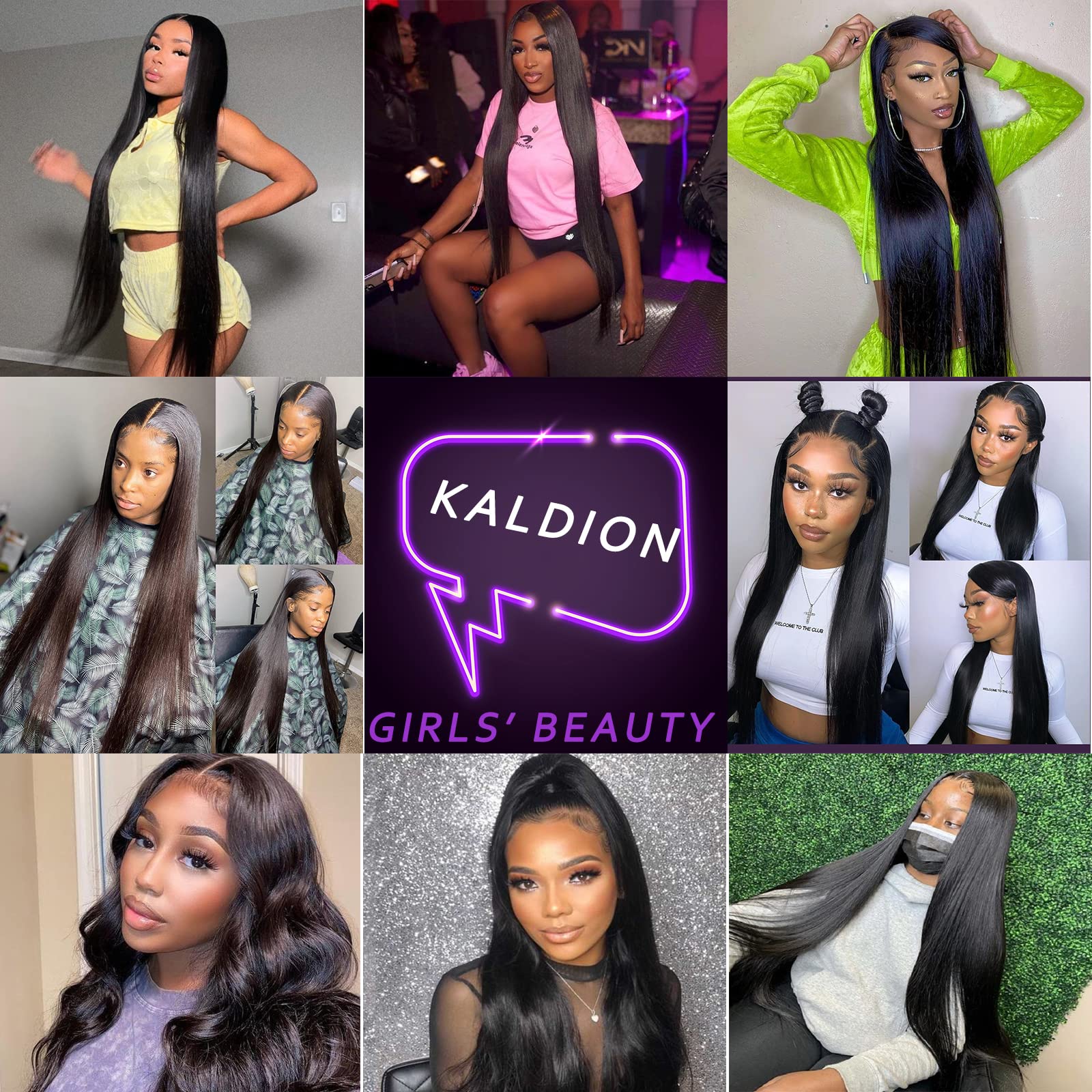 13x4 HD Transparent Lace Front Human Hair Wigs - Brazilian Virgin Hair Straight Lace Front Wig for Black Women | Glueless 180% Density with Pre-Plucked Hairline & Baby Hair | Perfect for Daily Wear, Special Occasions & Protective Styling