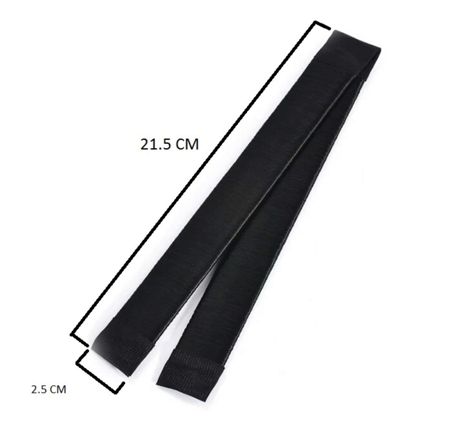 SIYAA Hair Donut Bun Maker - French Roller Hair Styling Tool (Black, Pack of 1) for Updos, Ponytails & Special Occasions