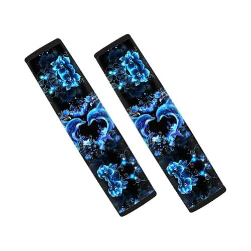 Blue Floral Dolphin