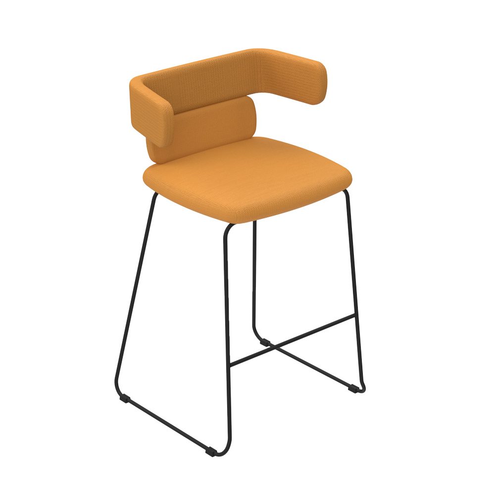 CL10 E Stool - Modern Adjustable Bar Stool with Backrest for Kitchen Island, Dining Table & Home Office - Comfortable & Durable Seat for Indoor Use
