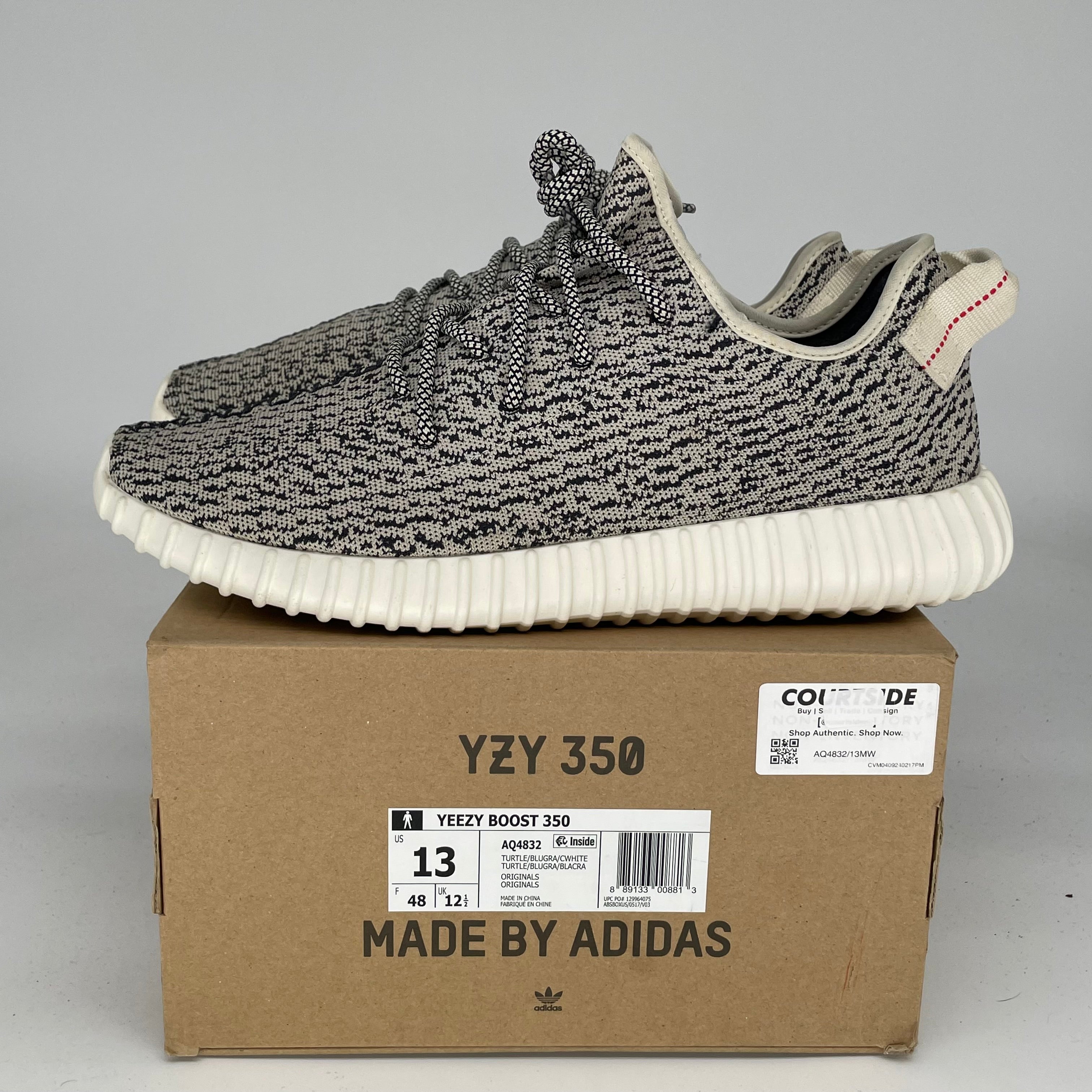 Adidas Yeezy Boost 350 V2 Turtle Dove Sneakers - Men's Size 13 (AQ4832) | Comfortable Running Shoes for Gym, Casual Wear & Street Style Fashion