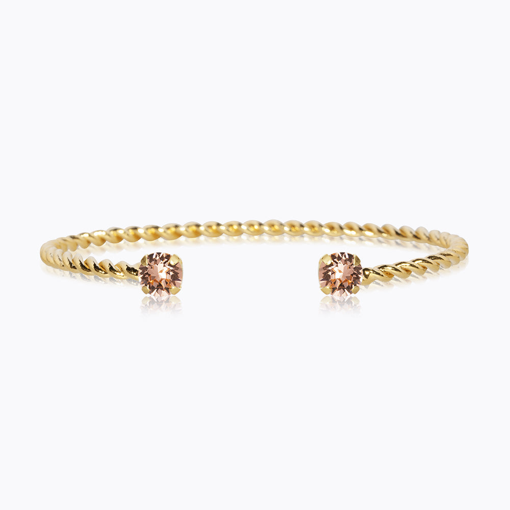 Mini Twisted Bracelet in Light Peach - Dainty Adjustable Fashion Jewelry for Women | Perfect for Everyday Wear, Gifts & Special Occasions