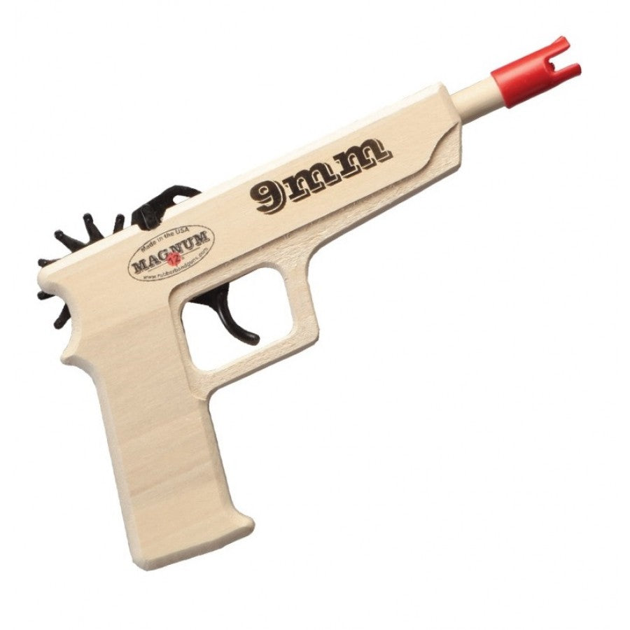 9MM Rubber Band Shooter Gun - High Power Elastic Band Launcher for Office Fun, Target Practice & Stress Relief - Perfect for Desk Toys, Classroom Activities & Outdoor Games