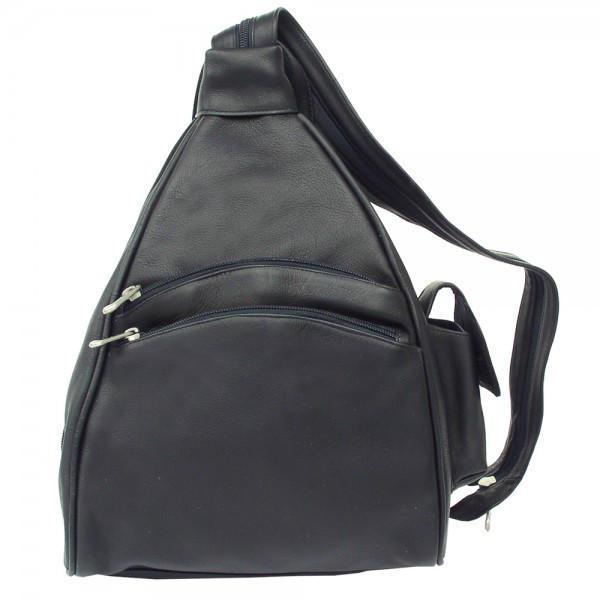 Premium Genuine Leather Two-Pocket Sling Bag for Men & Women - Stylish Crossbody Shoulder Bag for Travel, Work & Everyday Use