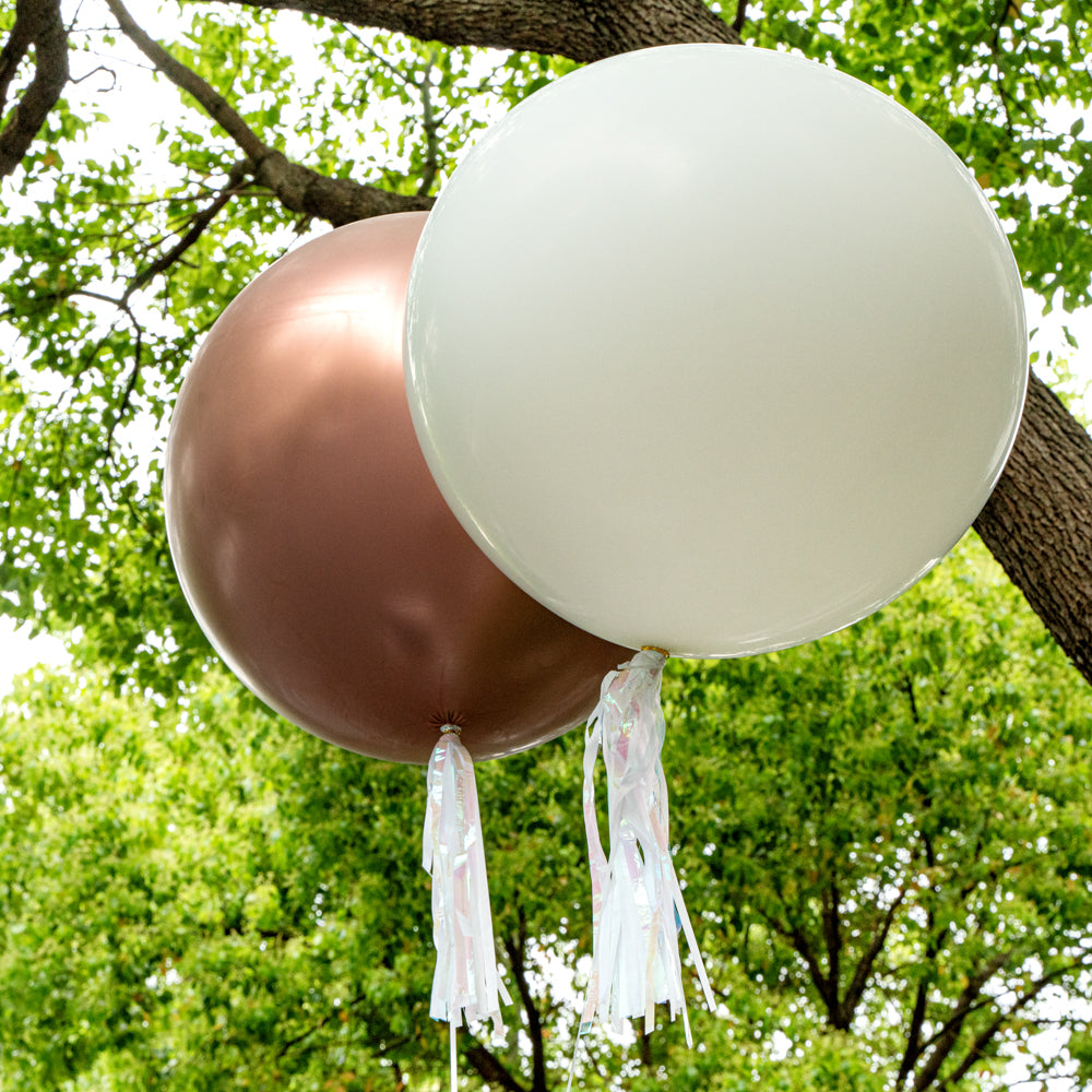 Balloonify Matte White Latex Balloons - 36 Inch, Pack of 10 | Perfect for Birthday Parties, Weddings & Baby Showers