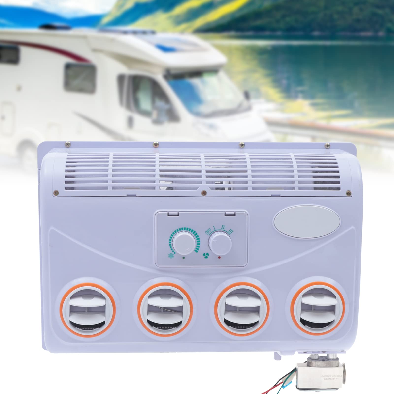 24V Universal Automotive AC Evaporator Assembly - Compatible with 12V/24V Bus, Truck, RV & Motorhome Air Conditioning Systems | Durable A/C Cooling Unit for Road Trips & Camping Adventures