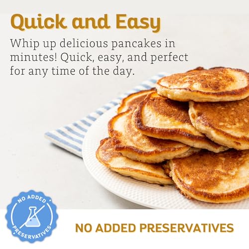 Buttermilk Pancake & Waffle Mix Powder - 16oz Breakfast & Snack Pack | Fluffy Pancakes with Syrup | Perfect for Family Breakfast, Brunch, or Quick Snacks