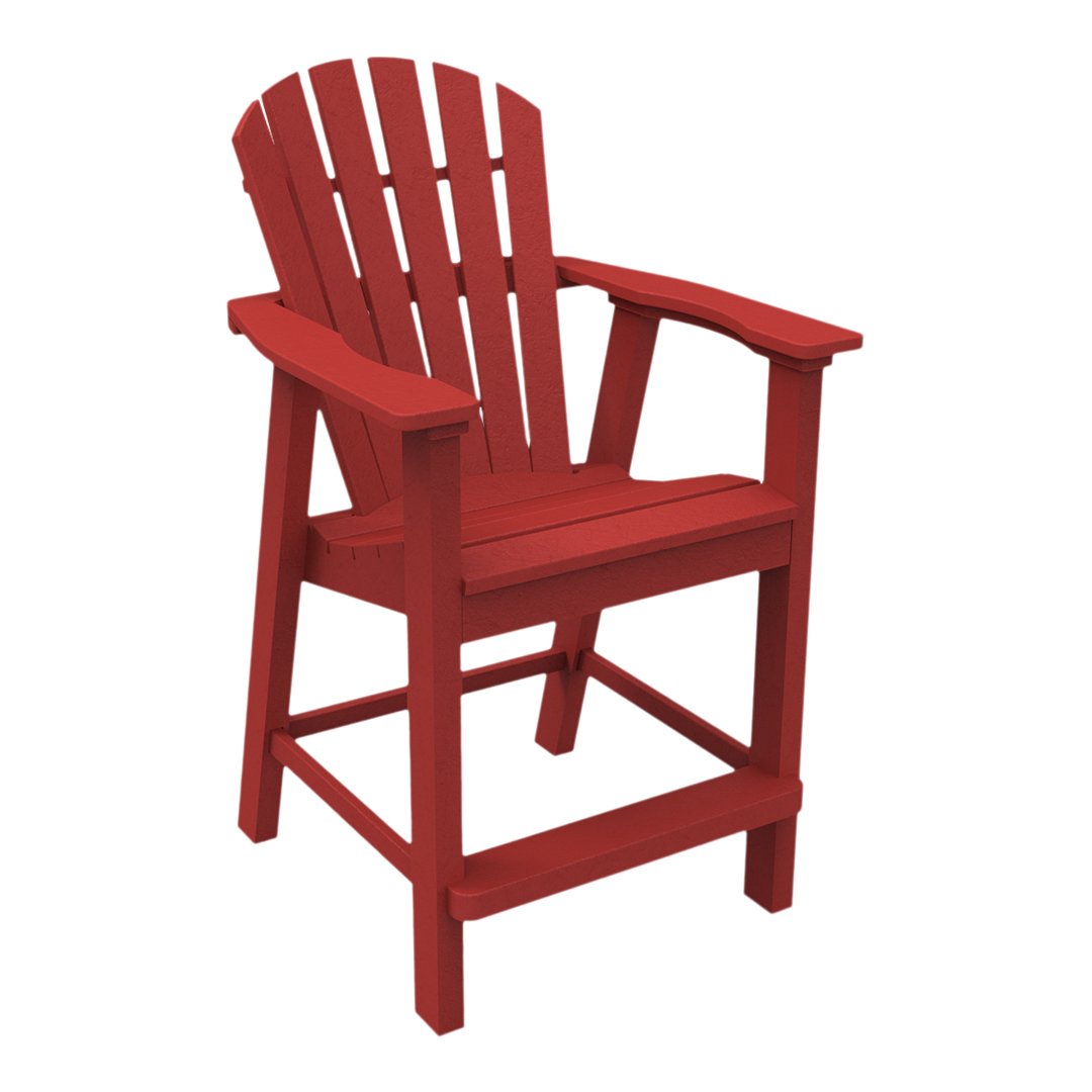 Adirondack Shellback Balcony Chair - Lightweight Folding Outdoor Rocking Chair for Patio, Deck, Garden & Camping - Comfortable & Durable All-Weather Furniture