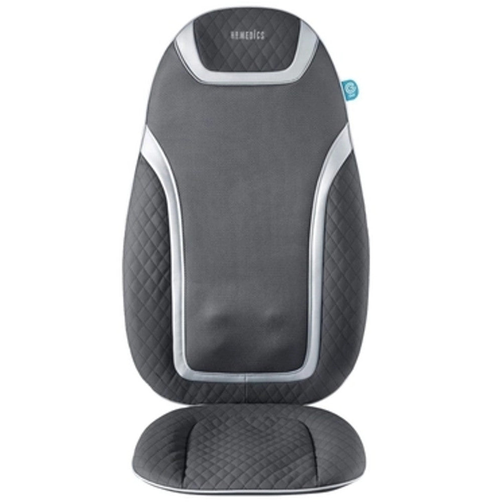 HOMEDICS MCS 757H Gentle Touch Gel Shiatsu Massage Cushion with Heat - Neck & Back Pain Relief for Home, Office & Car Use - Blemished Package with Full Warranty