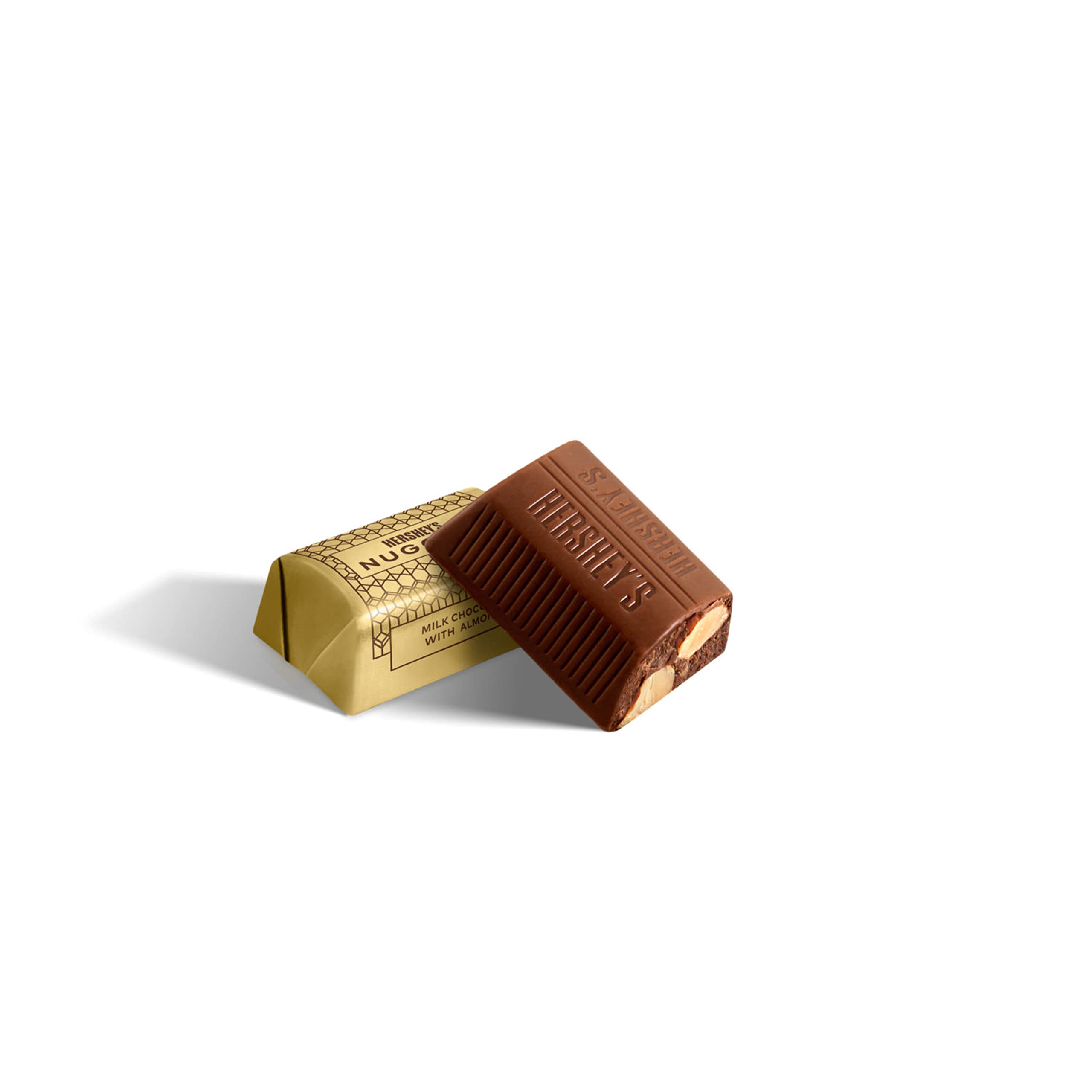 HERSHEY'S Milk Chocolate Almond Nuggets Candy - 10.1 Oz Bulk Pack for Sharing | Perfect for Parties, Office Treats & Holiday Gift Baskets
