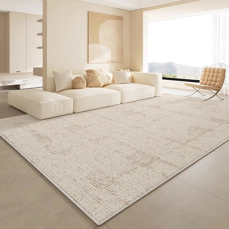 Karsyn LuxeGuard Velvet Minimalist Waterproof Area Rug - Soft Non-Slip Floor Mat for Living Room, Bedroom & Office - Easy to Clean Indoor Decor Rug