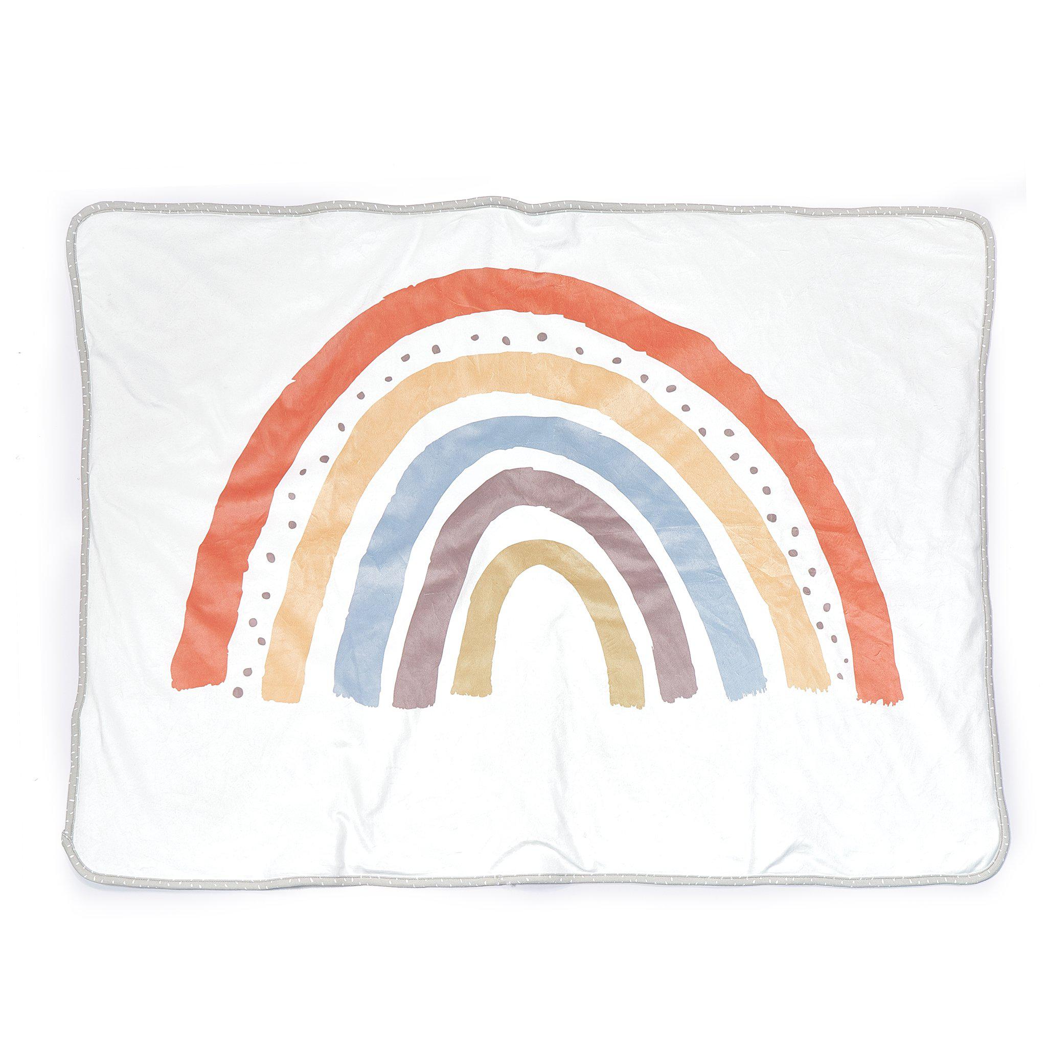 Little Sunshine Rainbow Throw Blanket 64 x 38 Inches - Soft Cozy Decorative Throw for Couch, Bed, Sofa - Perfect for Home Decor, Gifts & Snuggling