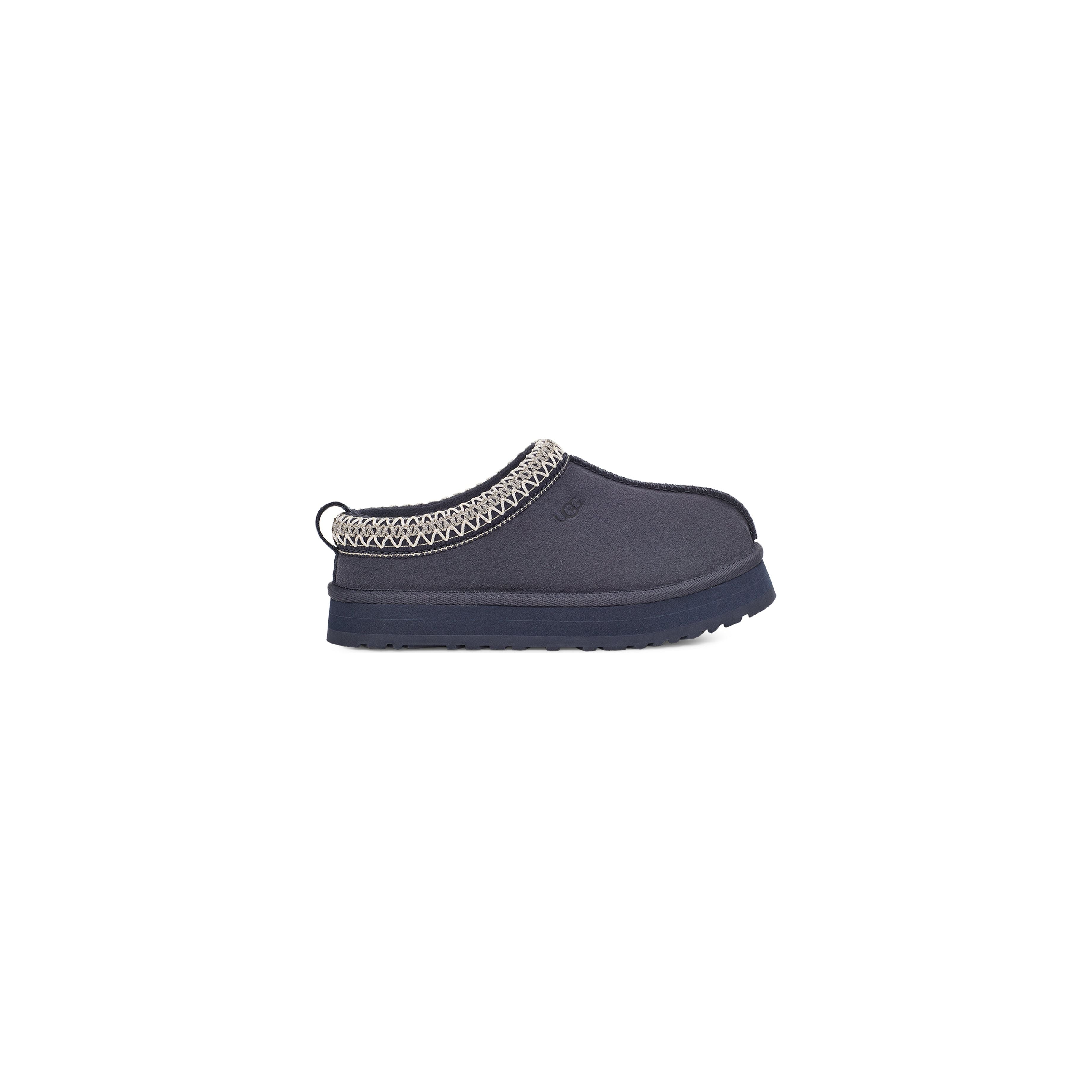 UGG Kids Tazz Slippers in Eve Blue - Warm & Cozy House Shoes for Boys & Girls - Perfect for Indoor, Winter & Cold Weather Wear
