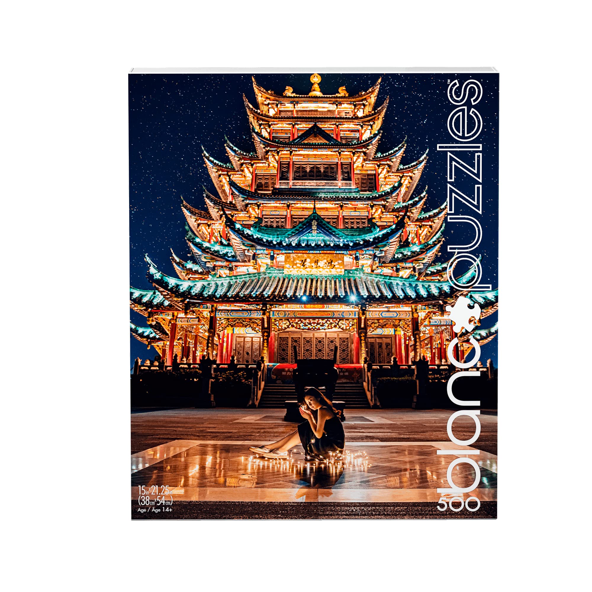Chongqing Temple Night 500-Piece Jigsaw Puzzle for Adults Relaxation