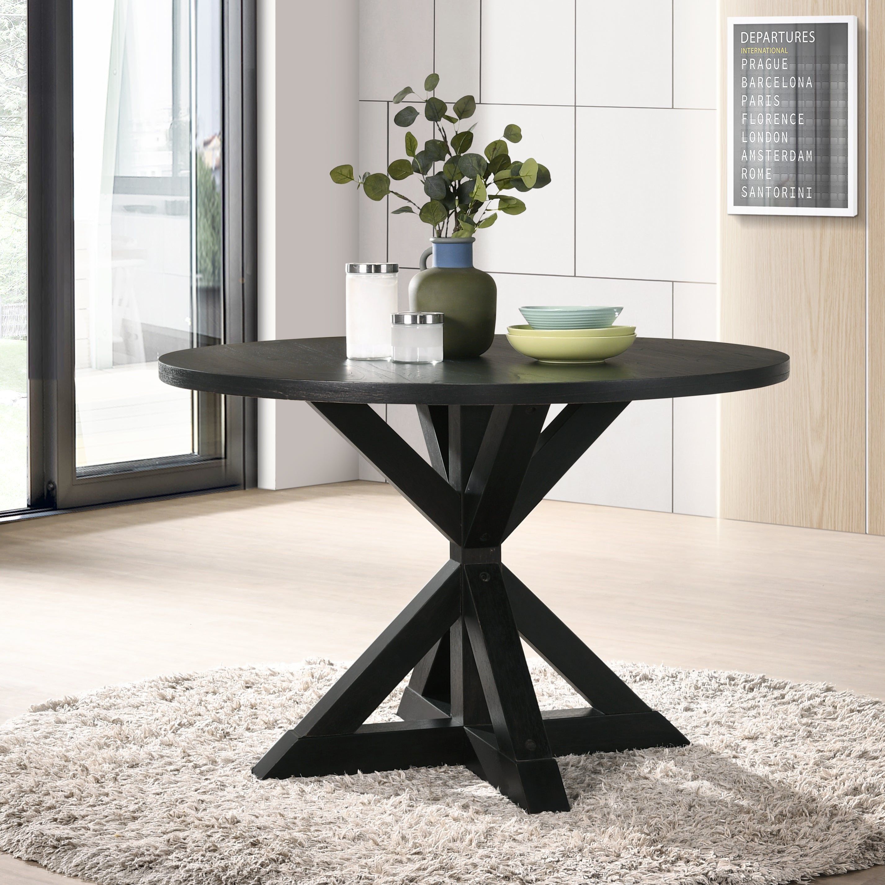 Roundhill Furniture Banff 5-Piece Dining Set - 42