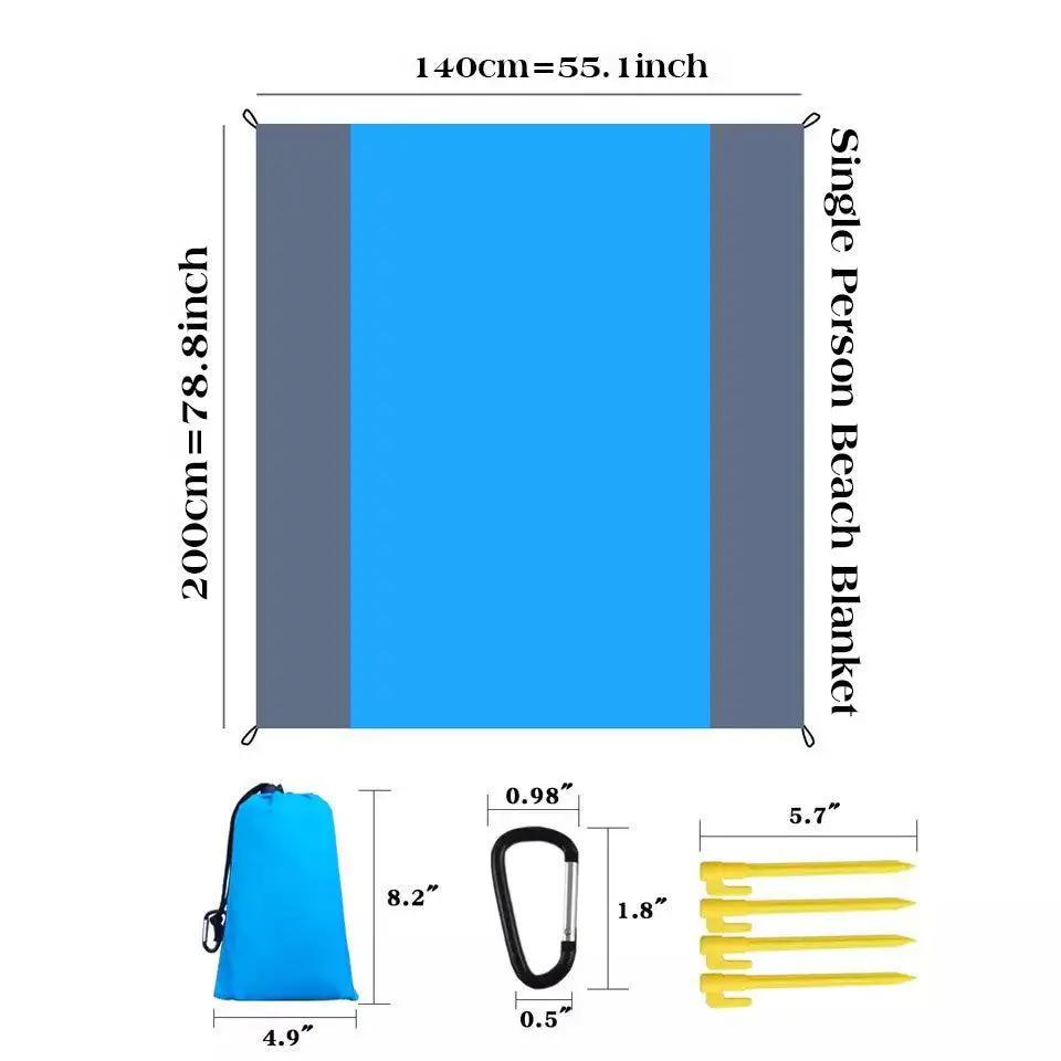 Waterproof & Sandproof Beach Blanket for Cruise Vacations - Lightweight, Compact Travel Blanket for Sand, Picnics & Outdoor Adventures