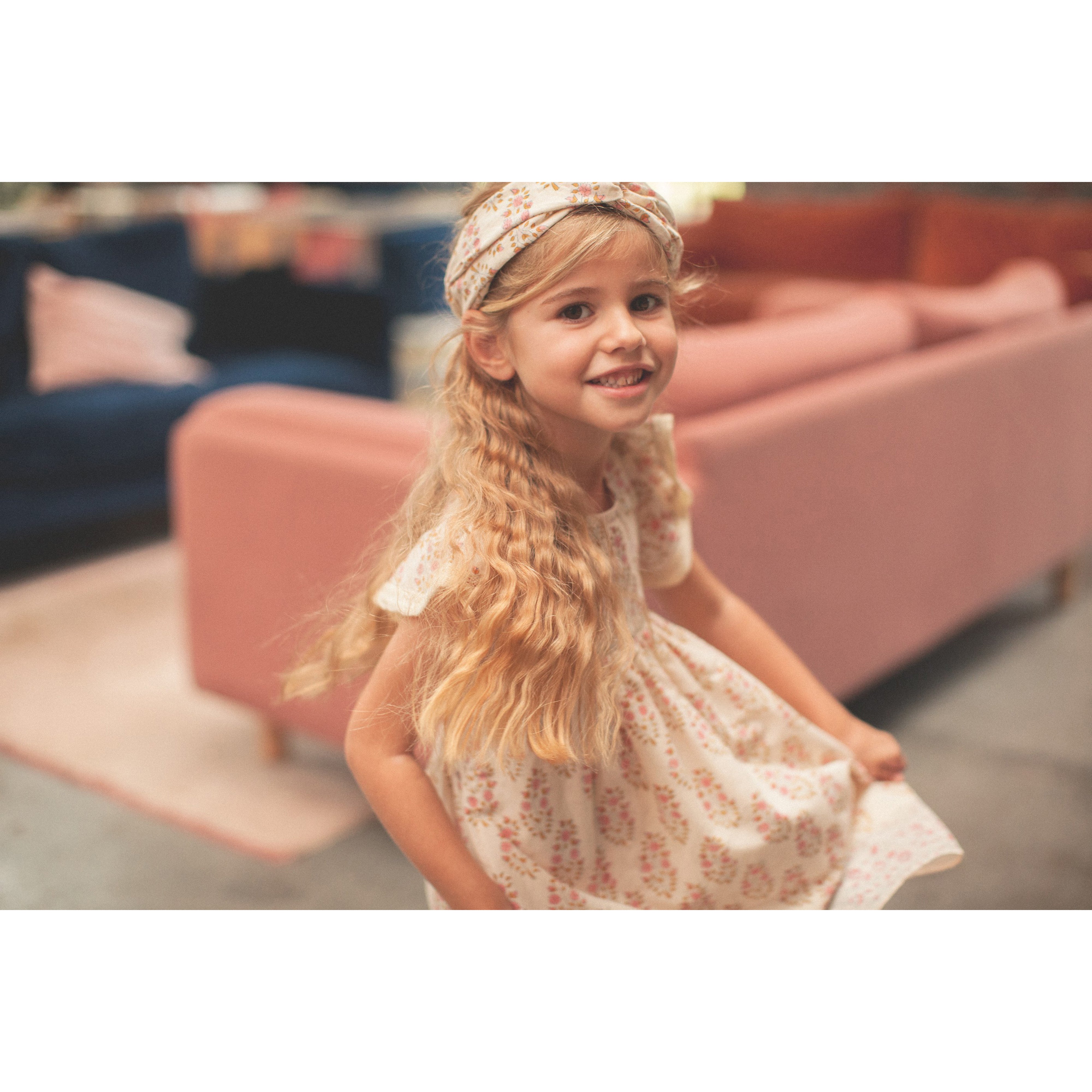 Bonheur du Jour Paris Baby & Girl Dress in Ecru Rosee - Perfect for Special Occasions & Photo Shoots