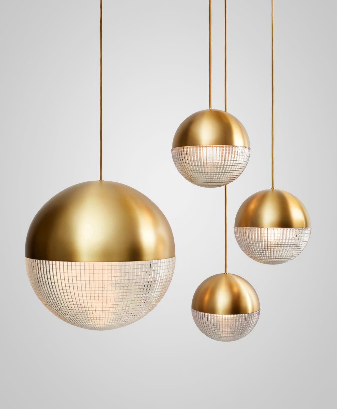 Stylish Lens Flair Pendant Lamp - Modern Glass Hanging Light Fixture for Dining Room, Kitchen Island & Bedroom Decor