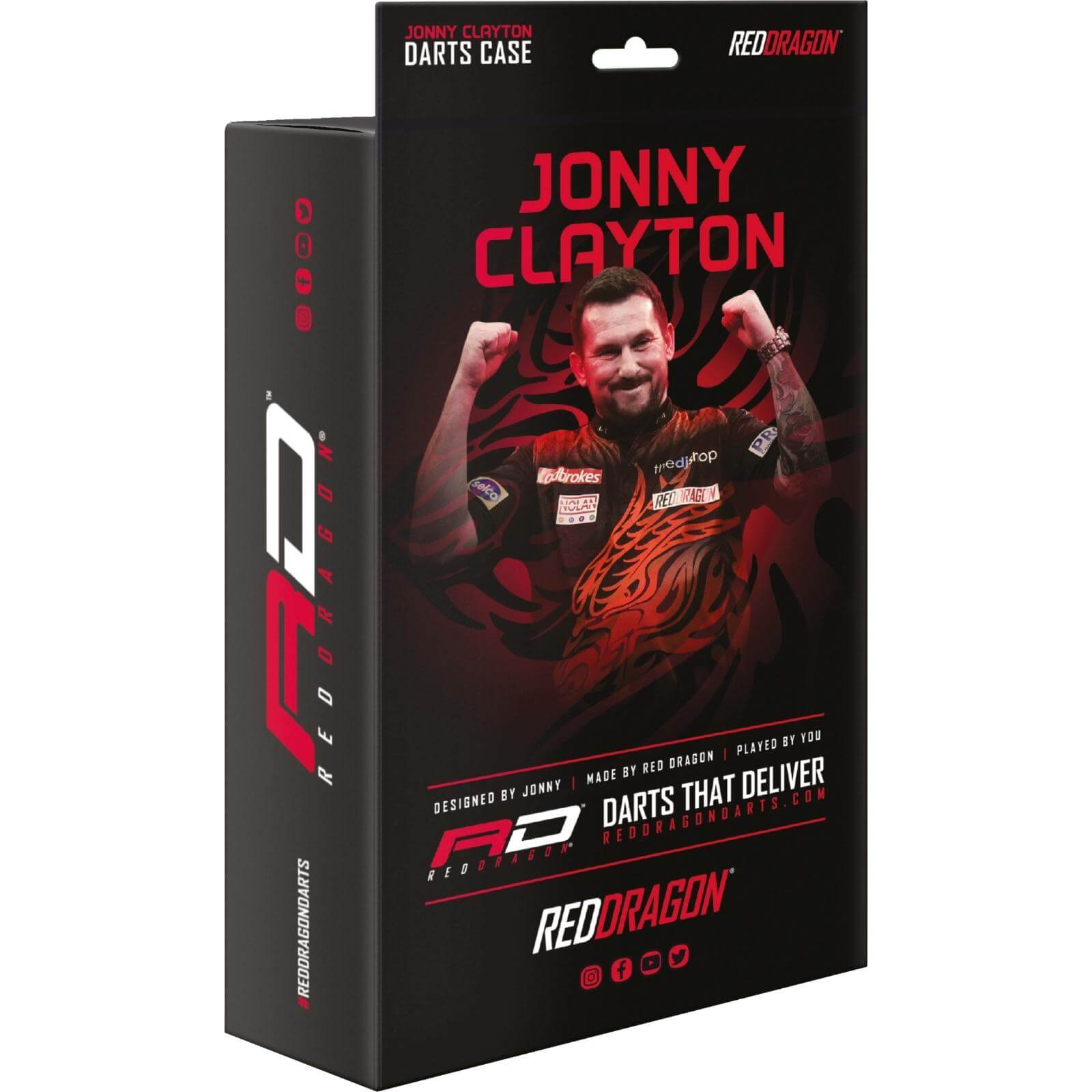 Red Dragon Jonny Clayton Super Tour Darts Case - Professional Dart Storage for Players | Perfect for Tournaments & Home Practice