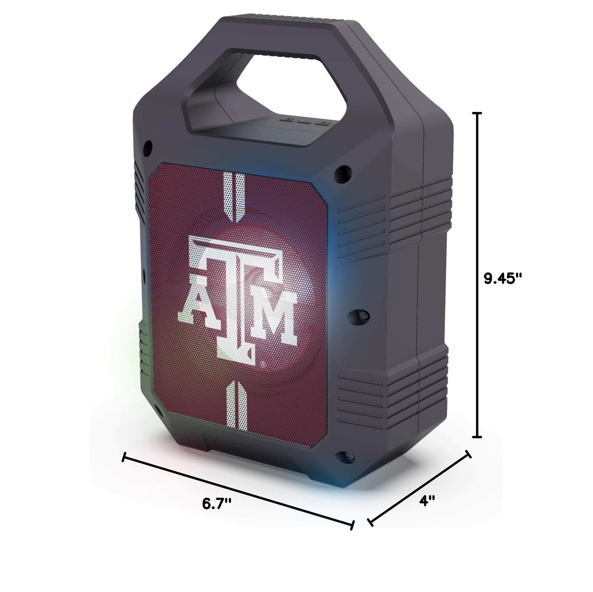 SOAR NCAA Unisex ShockBox XL Wireless Bluetooth Speaker - Portable Waterproof Speaker for Outdoor, Travel, Beach, Pool Parties & Home Use