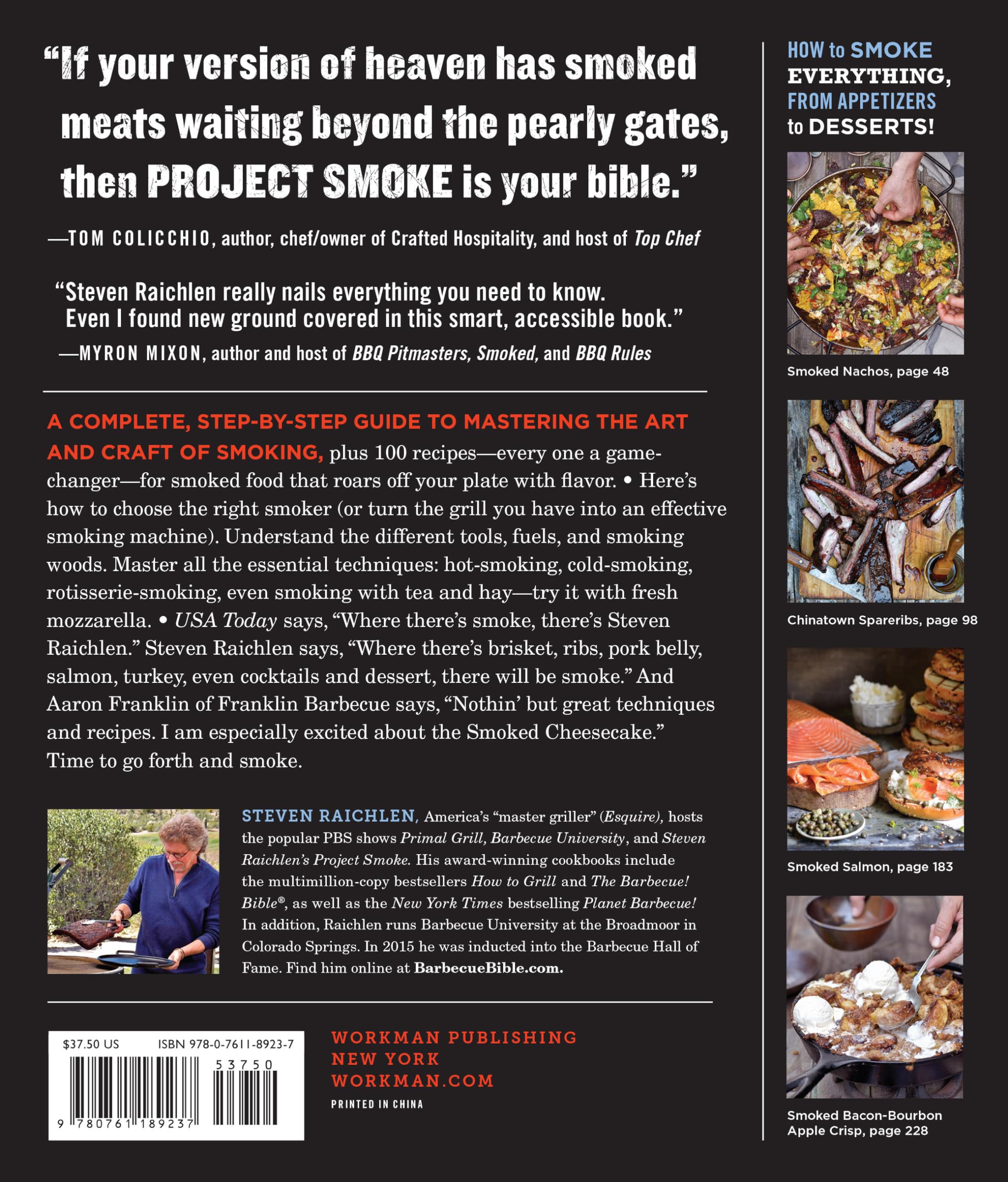 Project Smoke: 7 Steps to Perfect Smoked Food with 100 Delicious Recipes - From Classic Brisket to Smoked Bacon-Bourbon | Steven Raichlen BBQ Bible Cookbook | Ideal for Backyard BBQs, Camping & Gourmet Home Cooking