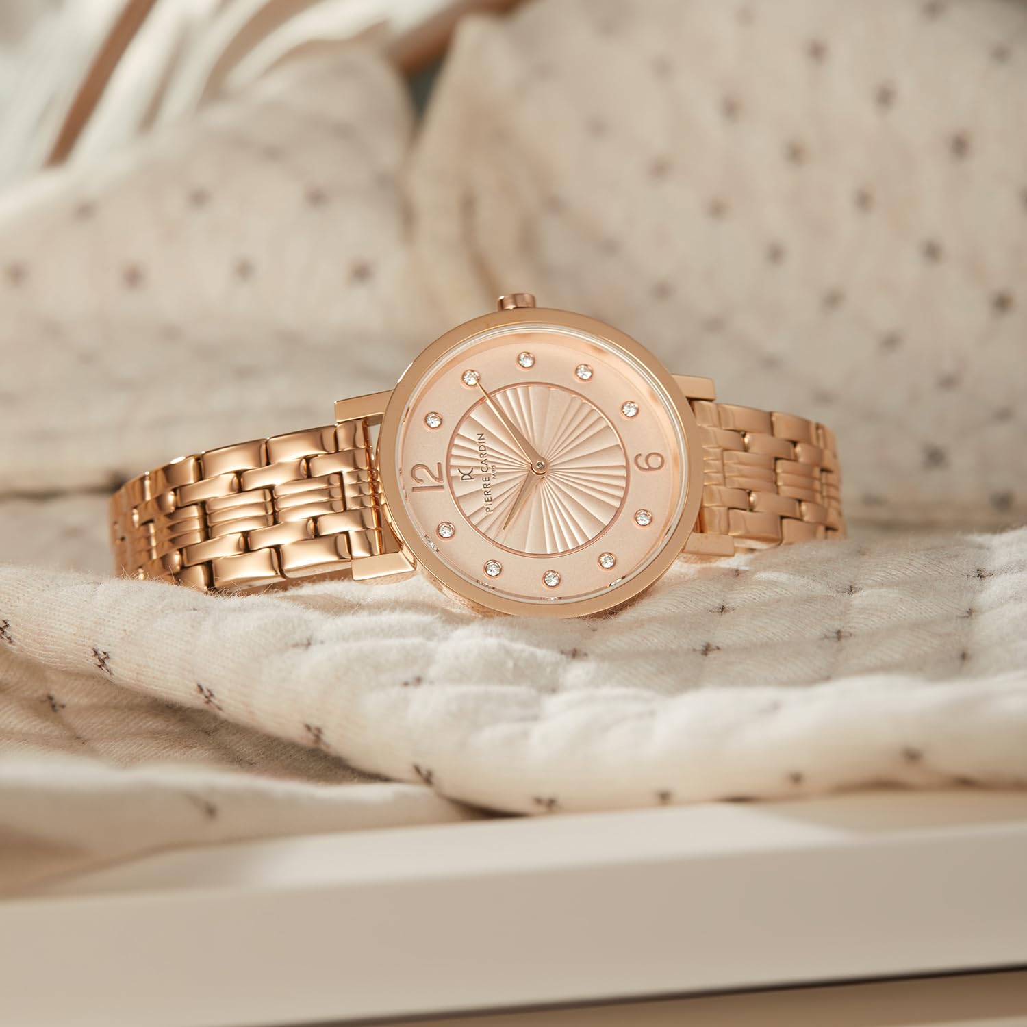 Pierre Cardin Women's Analog Watch with Pale Pink Dial - CCM.0544 | Elegant Fashion Accessory for Casual Wear, Office & Special Occasions