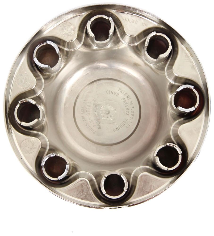 Set of 4 - PHOENIX QT765CHN-x4 Chrome Plated Hub Caps & Lug Nuts for 16