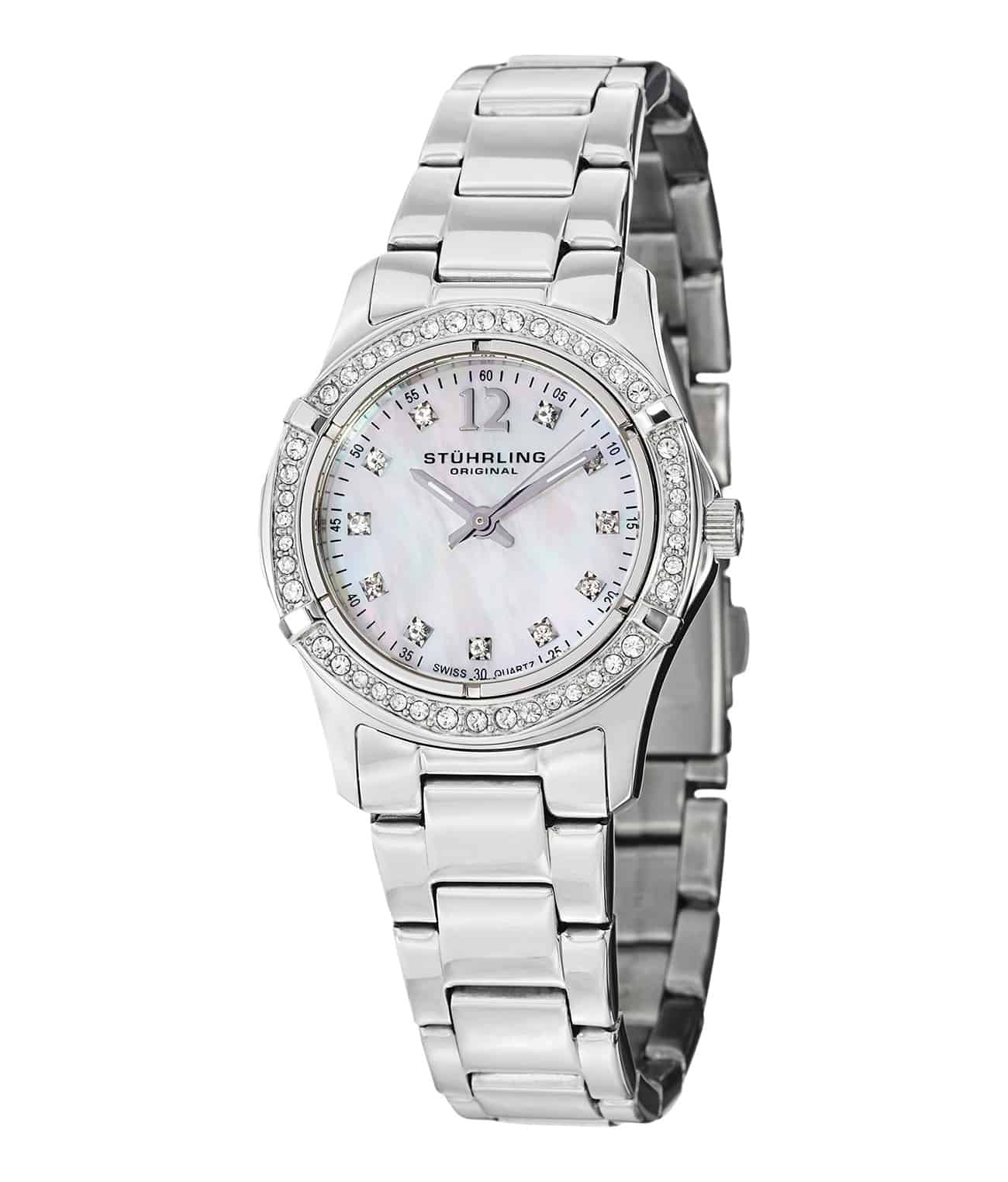 Black Dial / Silver Case / Silver Stainless Steel Bracelet Deployant Buckle