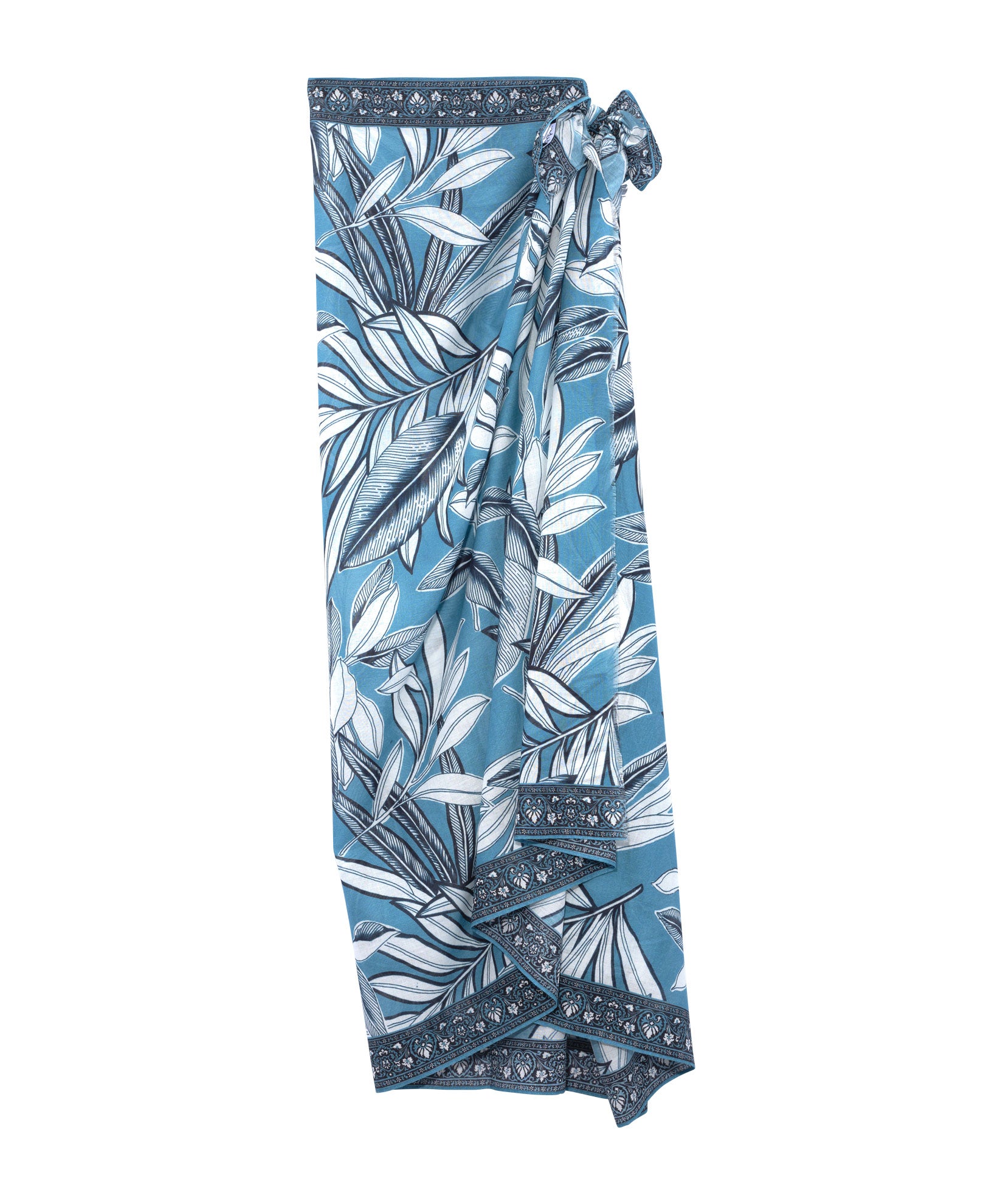 Golden Palm Sarong Wrap - Stylish Beach Cover Up, Lightweight & Breathable for Women - Perfect for Pool, Beach, Vacation & Summer Outfits