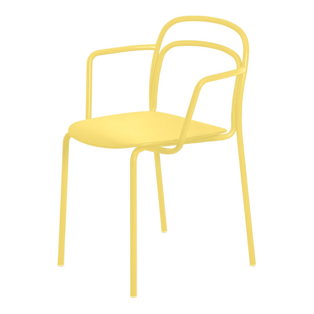 Catty Cafe Chair with Arms - Stackable Modern Bistro Chair for Coffee Shops, Restaurants & Home Dining - Durable & Space-Saving Design