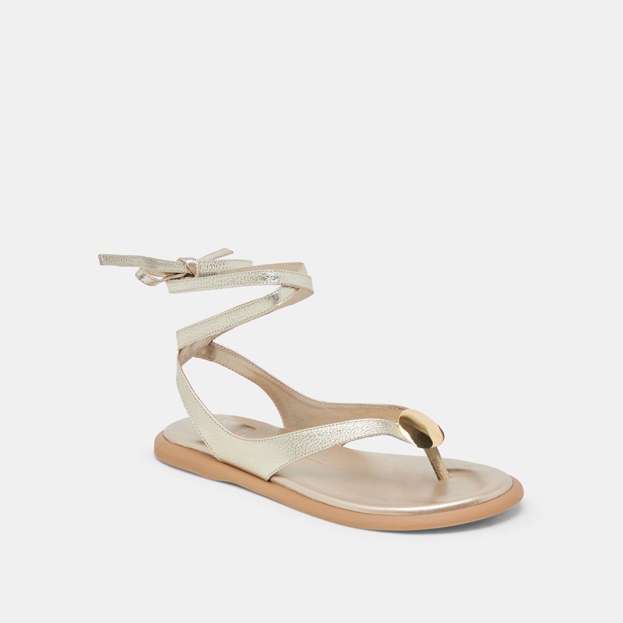 Judy Light Gold Leather Sandals for Women - Comfortable & Stylish Summer Casual Shoes - Perfect for Beach, Vacation, and Everyday Wear