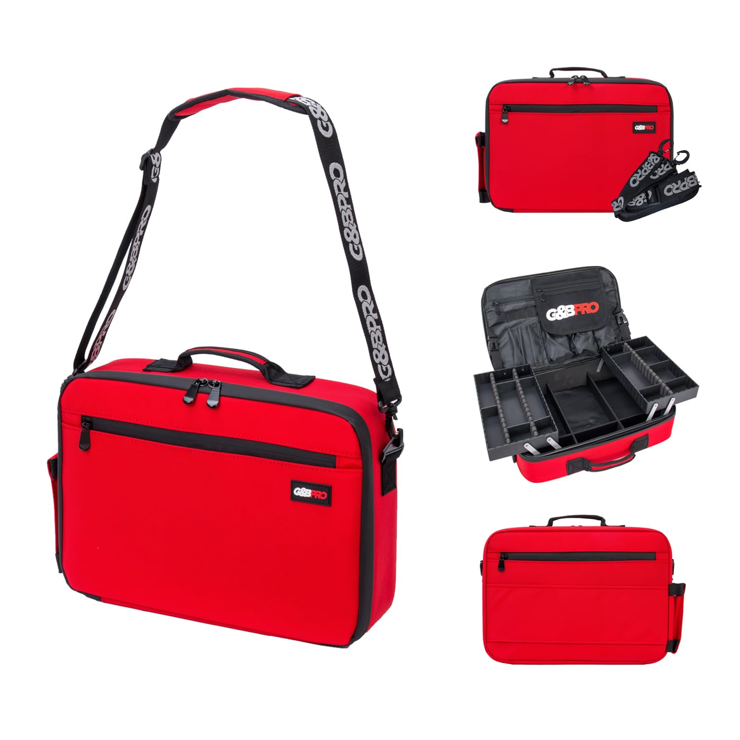 G&BPRO Crossbody Briefcase with Extending Tray System - All-in-One Mobile Workstation Travel Bag for Business Professionals | Perfect for Office, Commuting & Business Trips