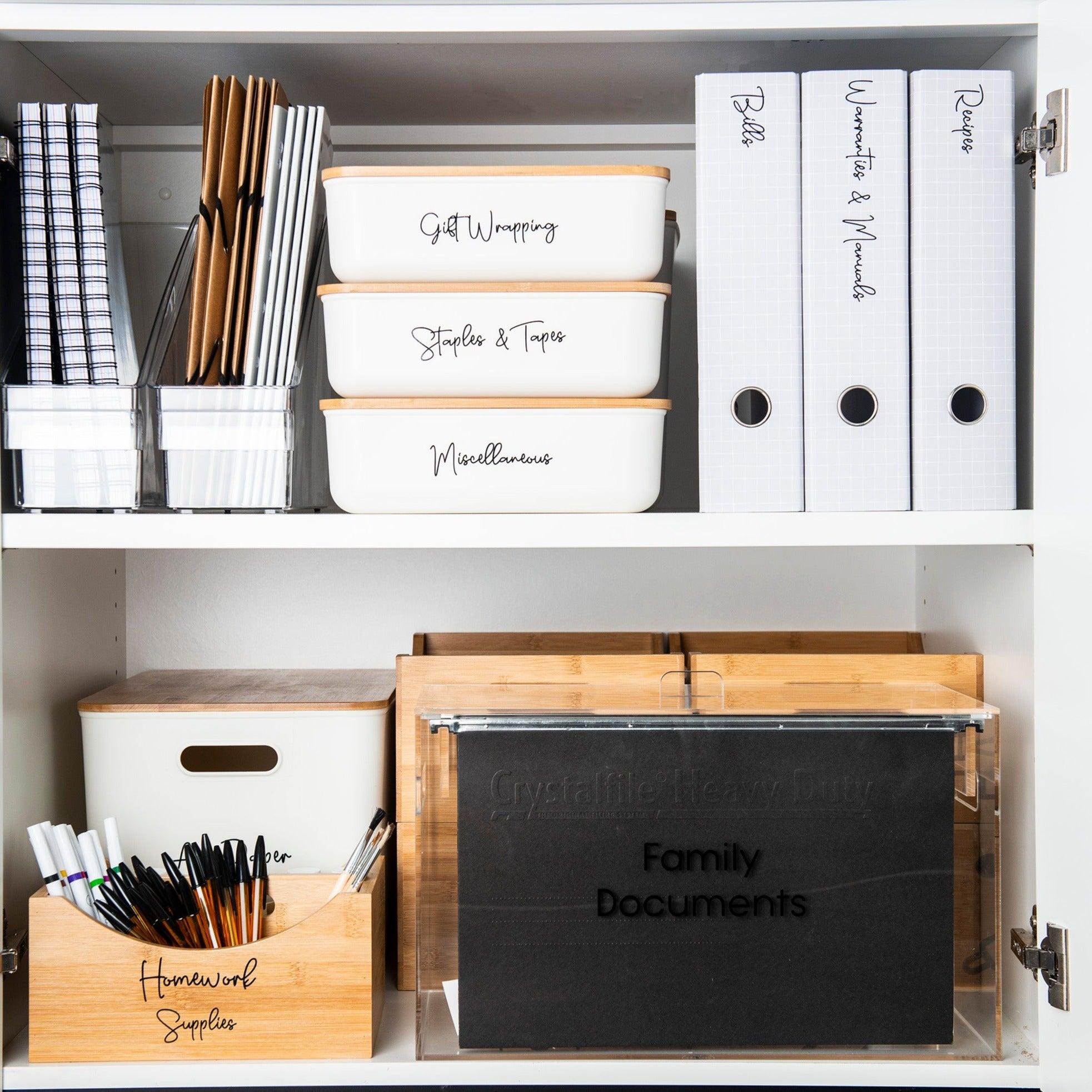 Custom Office & Stationery Labels - Personalized Stickers for Files, Mail & Organization | Perfect for Home, Office & School Use