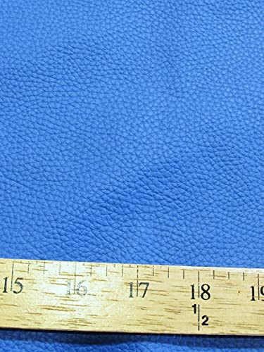 DuroLast Vinyl Pleather Grain Champion PVC Fabric by The Yard - DIY Fashion Accessories, Furniture Upholstery Material (Dodger Blue) - Perfect for Handbags, Jackets, Sofas & Car Seats