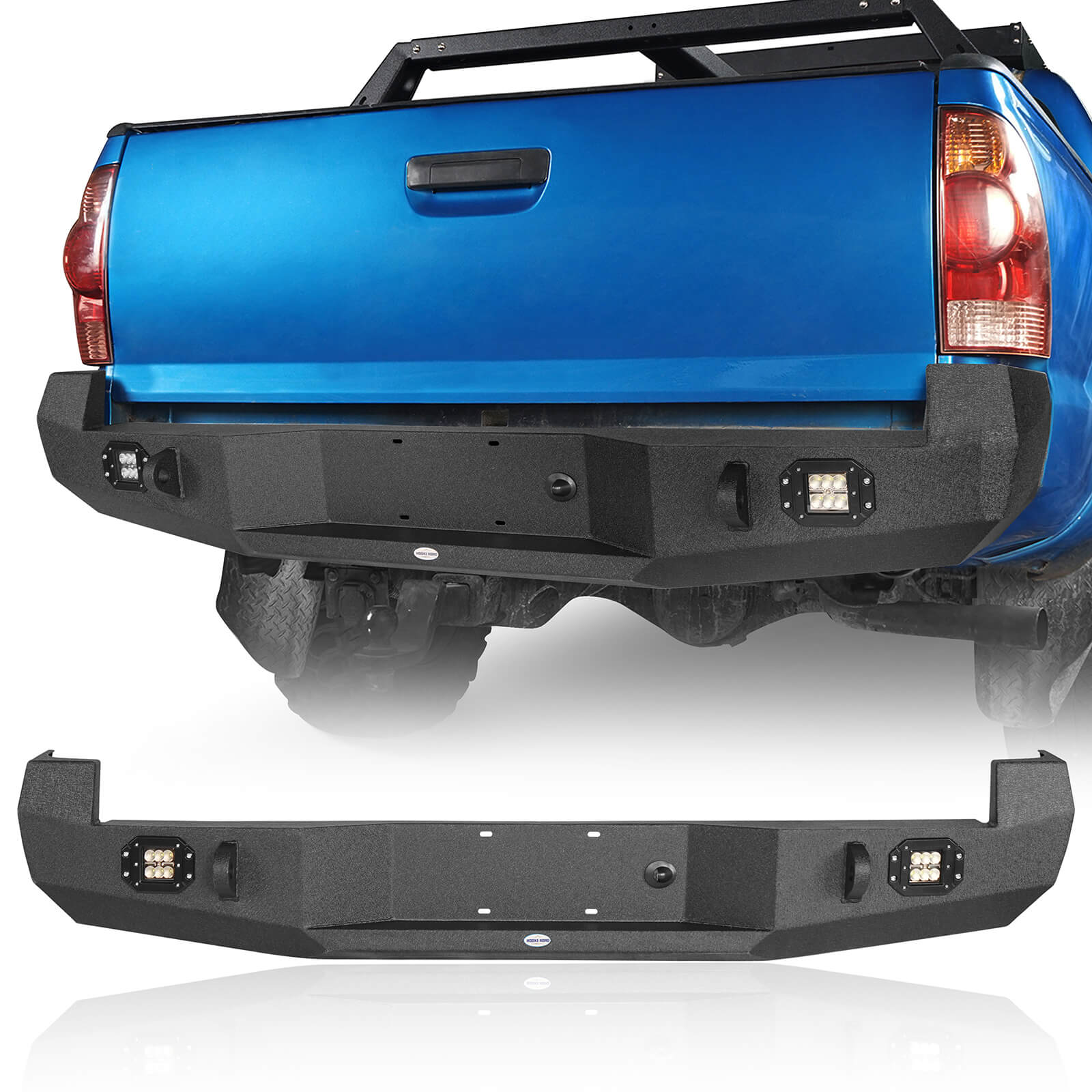 Full Width Front Bumper & Discovery Rear Bumper for 2005-2011 Toyota Tacoma | Heavy Duty Off-Road Protection | Perfect for Overlanding, Rock Crawling & Adventure Trucks