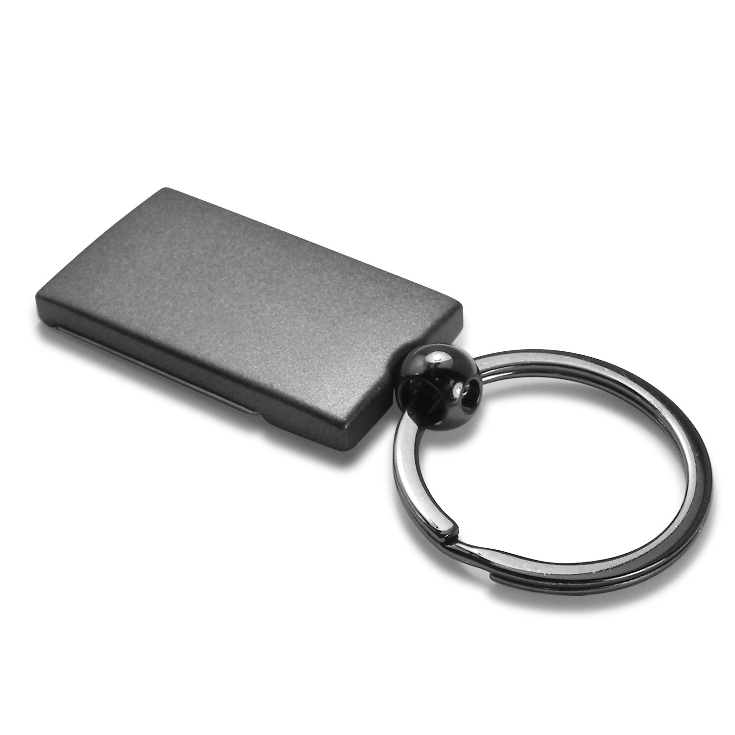 Dodge Logo Two-Tone Gun-Metal Rectangular Key Chain Key Fob - Premium Car Accessories for Dodge Owners | Perfect for Keys, Gift Giving & Everyday Use
