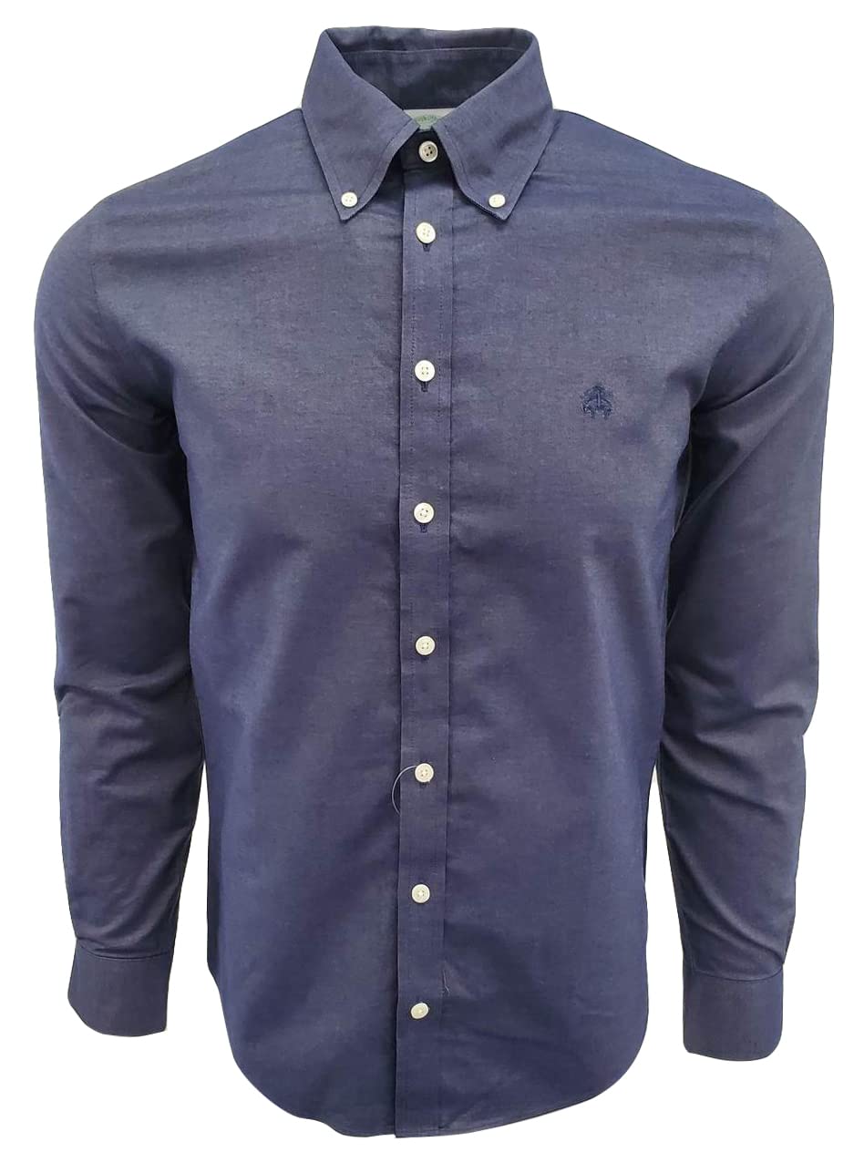 Brooks Brothers Men's Milano Fit Button-Down Dress Shirt - Slim Fit Formal & Business Casual Shirt for Office, Meetings & Special Occasions