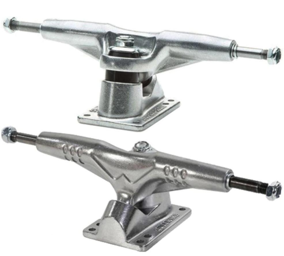 Gullwing Super Pro III Skateboard Trucks - Silver | High-Performance Skateboard Parts for Street & Park Riding | Durable & Smooth Turning for Skaters