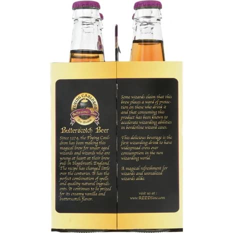 Flying Cauldron Soda - Pack of 96 (12oz Bottles) | Premium Butterscotch Cream Soda | Perfect for Halloween Parties, Themed Events & Gift Baskets