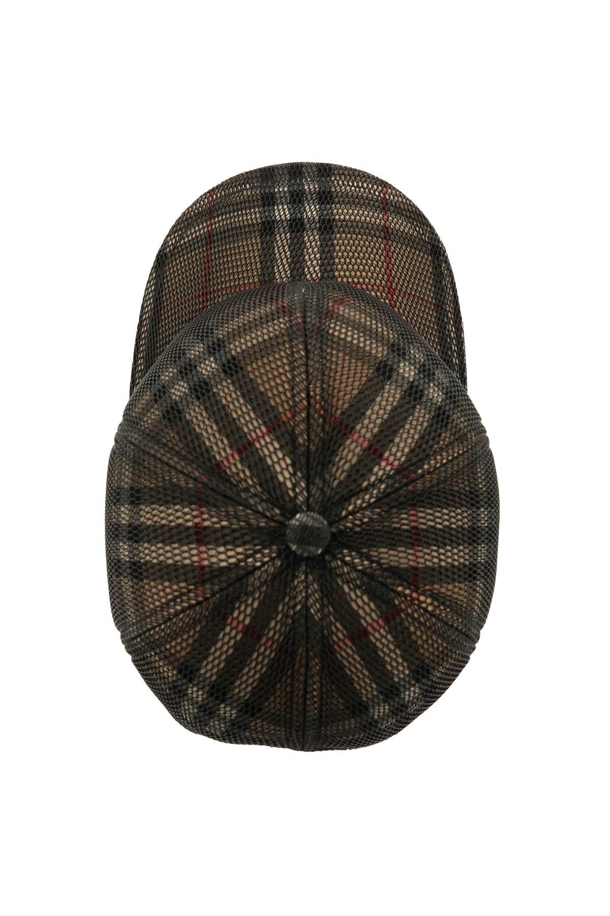 Burberry Tartan Baseball Cap with Mesh Panel - Stylish & Breathable Unisex Hat for Outdoor Sports, Travel & Casual Wear