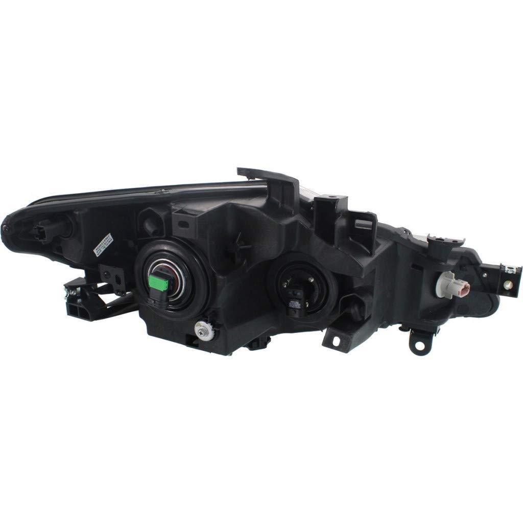 2011-2014 Nissan Murano Headlight Assembly - Driver Side with Bulbs & Black Housing | DOT Certified Replacement for NI2502185, 26060-1AA0A, 26060-1AA0D | Perfect for Night Driving & Foggy Conditions