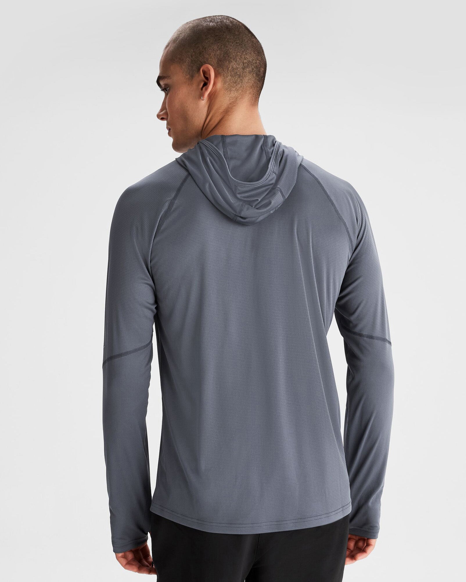 Men's SUN Stopper LT Hoodie - Lightweight UPF Sun Protection Pullover for Hiking, Running & Outdoor Activities - Mid Navy