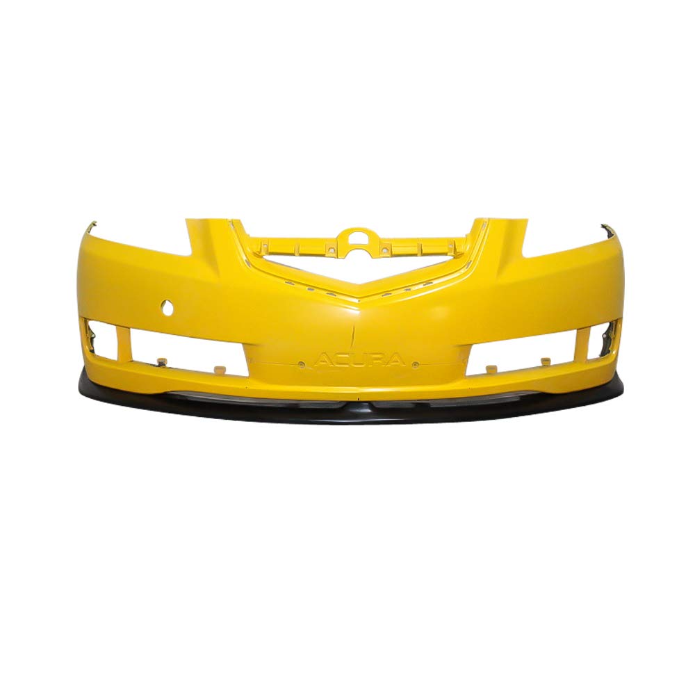 IKON MOTORSPORTS Front Bumper Lip Spoiler for 2007-2008 Acura TL | CS Style PU Polyurethane Body Kit | Unpainted Black | Enhances Aerodynamics & Sporty Look | Perfect for Car Enthusiasts & Street Racing