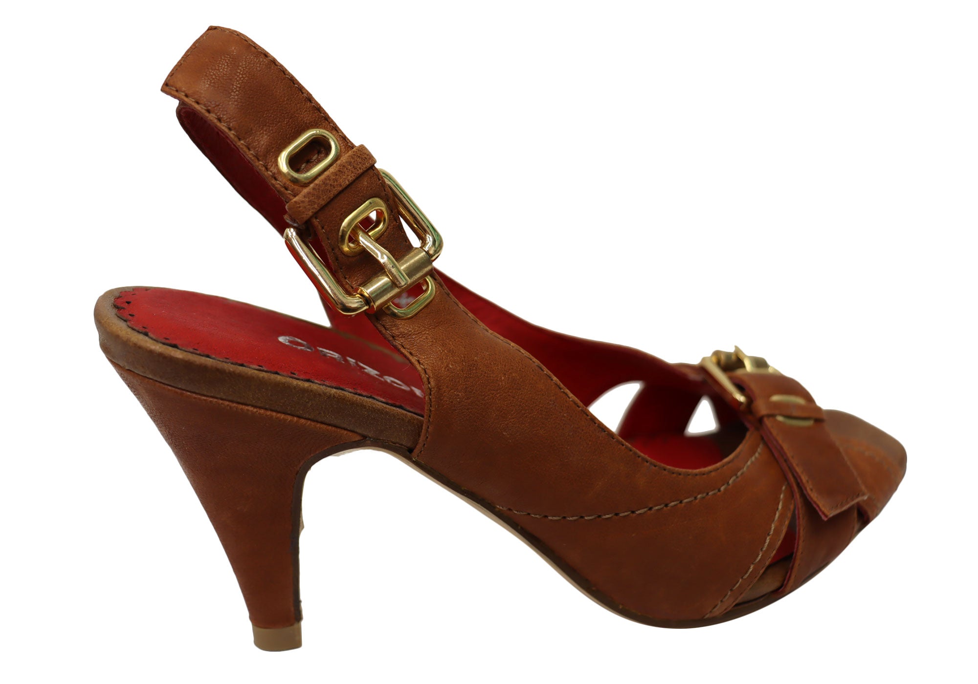 Orizonte Palms Women's Leather Heel Sandals - Comfortable High Heel Dress Shoes for Women - Perfect for Weddings, Parties & Office Wear