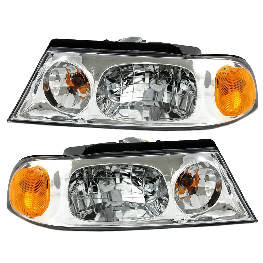 Lincoln Navigator Headlight Assembly 1998-2002 - Left & Right Pair for Night Driving Safety