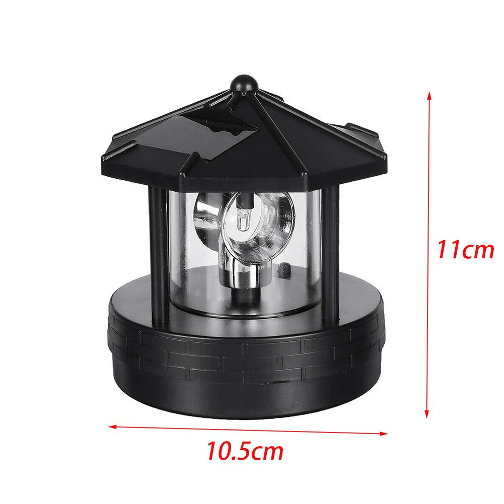360° Rotating Solar LED Lighthouse Lamp - Waterproof Outdoor Garden Decor for Yard, Patio & Landscape Lighting | Perfect for Coastal, Beach & Backyard Themes