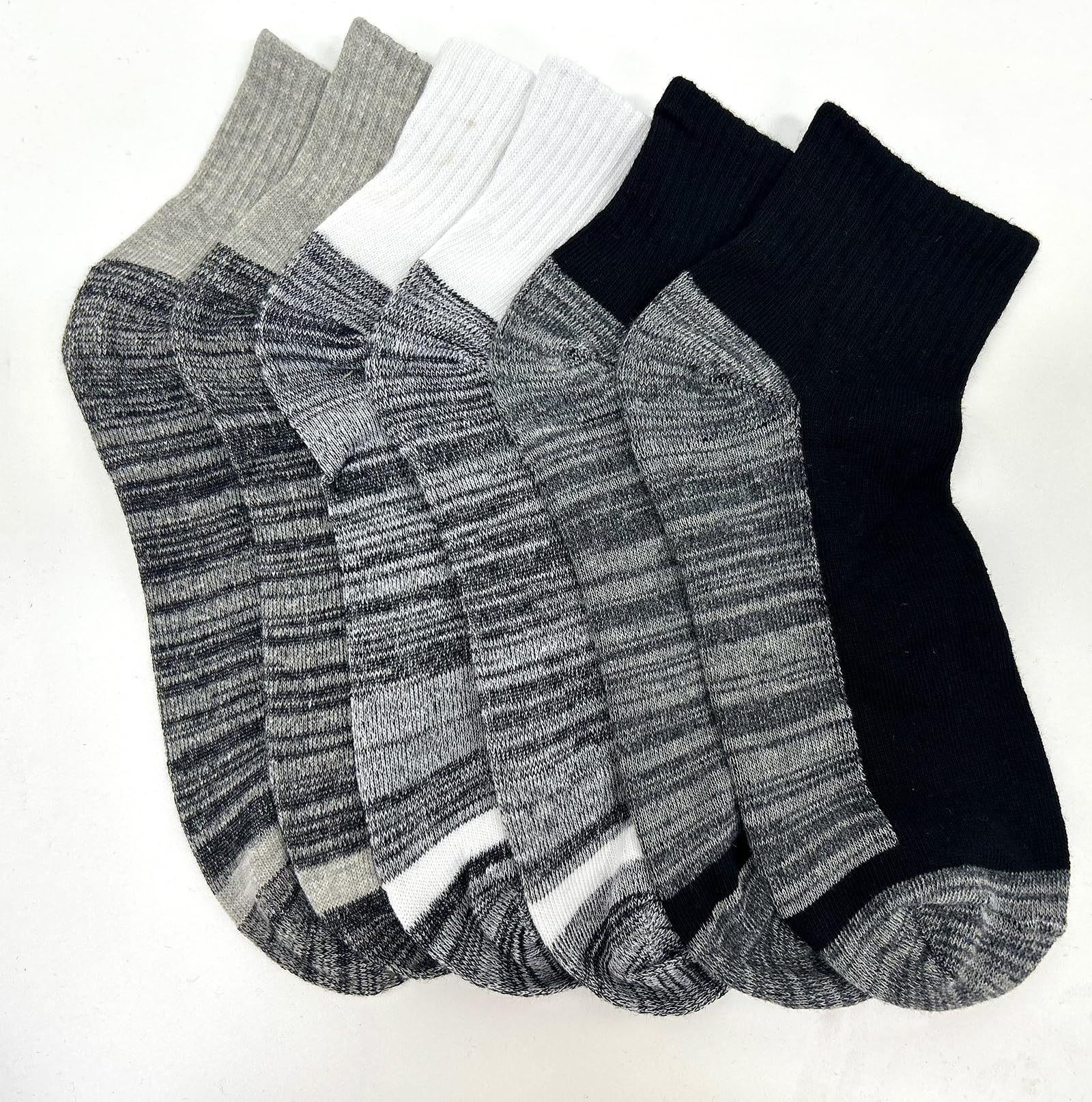 20 Pairs Men's Quarter Ankle Socks - Breathable Cotton Athletic Running Socks for Performance Training, Sports & Gym Workouts - Perfect for Jogging, Basketball & Daily Wear