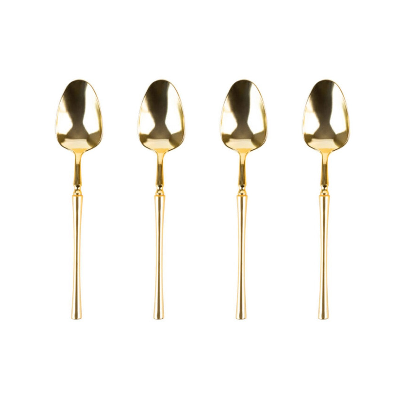Premium Infinity Collection Gold Flatware Set - 32-Piece Elegant Dining Utensils for Fine Dining, Weddings & Special Occasions